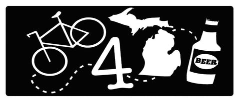BIKE 4 MICHIGAN BEER STICKER